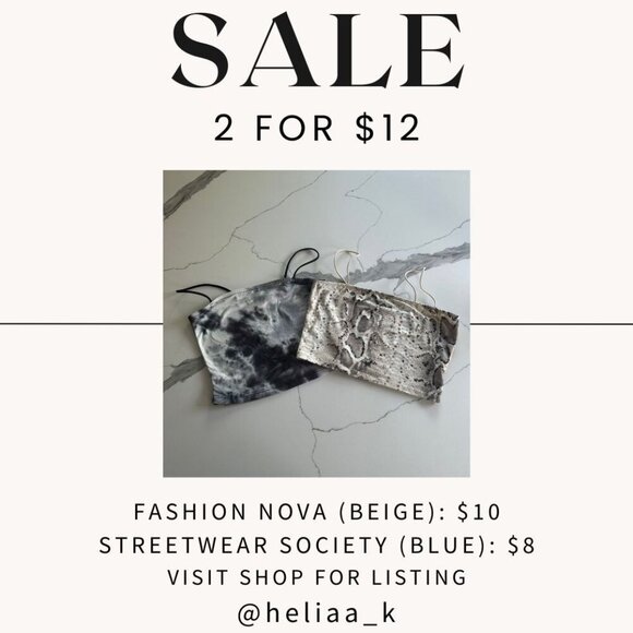 Streetwear Society |\ Tie-Dye Crop Top | Blue/Gray | Size Small | %SALE BUNDLE - Picture 12 of 13